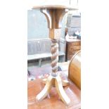 Tall Oak Twisted Leg Plant Stand: