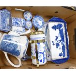 A Collection of Blue & White Pottery to include: Spode Italian, Royal Doulton,