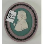 Wedgwood Oval Four Colour Jasper Ware Plaque of Josiah Wedgwood: limited edition,