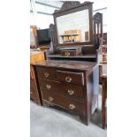 Carved Dark Wood Dressing table: