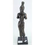 Thai bronze sculpture of a lady, height 36cm.