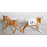 Beswick Palomino stretched foal: x 2