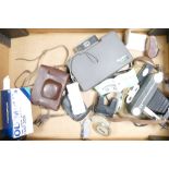 A collection camera equipment to include: Polaroid 430, Ilford Vario, Minolta 16,