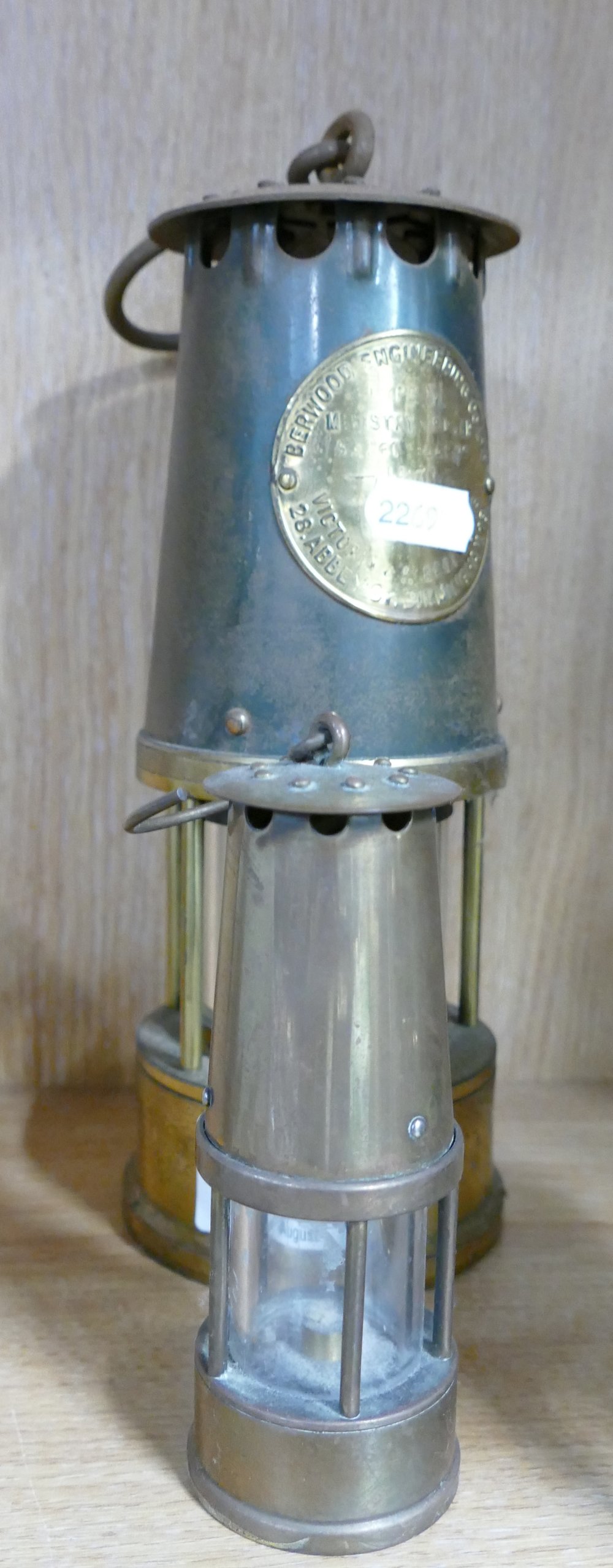 Ministry of Power Type SL Safety Lamp: together with similar novelty item(2)