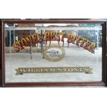 Large Stone Guest Bitter Pub Advertising Mirror: height 84cm x width 136cm