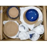Royal Doulton Ellen Degeneres dinner ware: Dark blue to include 4 mugs, 4 bowls, 4 medium plates,