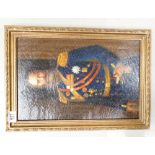 Oil Painting of Military Officer: