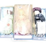 Royal Doulton China Faced Dolls: from the House of Nisbet in original boxes(3)