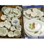 A collection of Portmeirion items to include: bowls jugs,