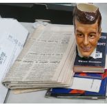 A collection of JFK related items: to include Sylvac character jug, newspapers,