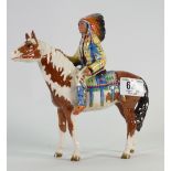 Beswick Indian on skew bald horse: model 1391( chip to hoof )