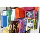 A large collection trivia and trivial pursuit board games: