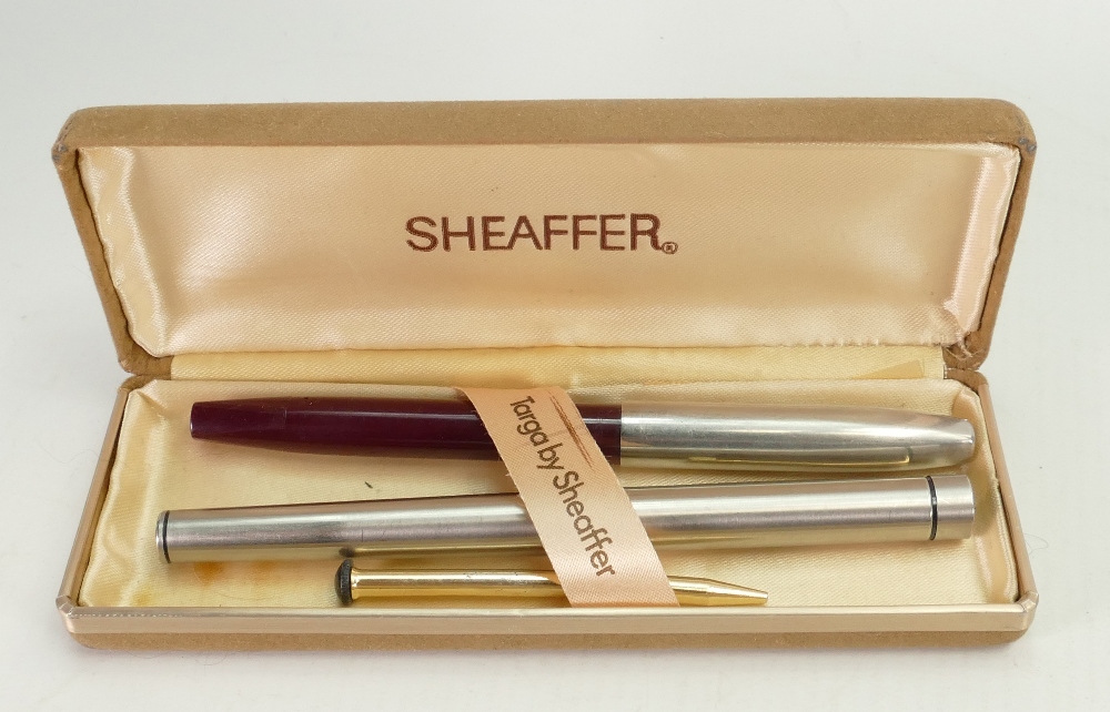 Sheaffer fountain pen and ball point pen: "Targa for Sheaffer, boxed.