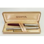 Sheaffer fountain pen and ball point pen: "Targa for Sheaffer, boxed.