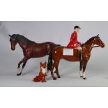 Beswick Huntsman on Brown (2 legs a/f);