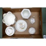 A collection of Aynsley Cottage Garden item to include: vases,