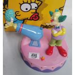 Boxed Coalport Simpsons Figure Side Show Mel get fired(damaged)