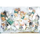 Tray containing 22 Beswick Pig Promenade Figures (some instruments detached)