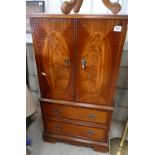 Reproduction Inlaid Television Cabinet: