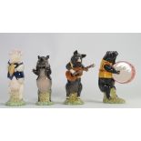 Four Beswick Pig Promenade Figures: