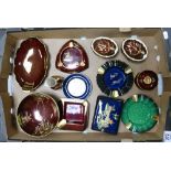 A collection of Carlton Ware Rouge Royale & similar item to include: bowls , ashtrays,