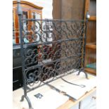 Wrought Iron Fire Screen: