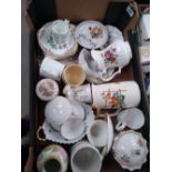 A mixed collection of items to include: Spode,