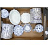 A collection of Maling Kitchen Ware to include: Cobblestone Flour Sifter, Rice Jar,