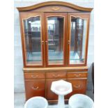 Reproduction Mahogany Glazed Display Cabinet: