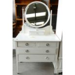 Painted Satin Wood Dressing Table: