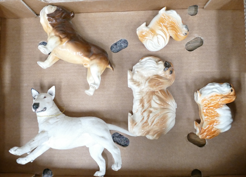 A collection of Ceramic & Resin Dog figu