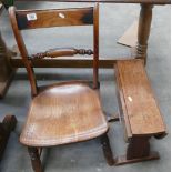 Small Oak Drop Leaf Table: together with