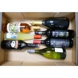 A collection of Wines and Spirits to include: Hardys' Jacobs CreekMcGuigna Limoncello & Baileys