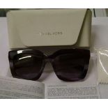 Five pairs of Michael Kors unisex sunglasses: cased.