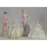 Coalport lady figures: Samantha, lynette, velvet etc