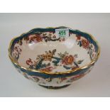 Masons Java footed bowl: diameter 21cm