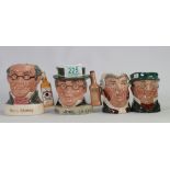 Royal Doulton Small Character Jugs: Mr Pickwick, BuzzFuzz, Jim Beam Decanter & limited Edition