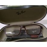 Five pairs of Ray Ban light ray glasses: including cases.