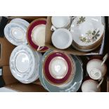 A mixed collection of items to include china style Enoch Wedgwood: together with similar tea ware