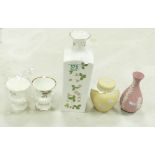 A mixed collection of Wedgwood items to include: Wild Strawberry Vase, Jasperware items etc (5)