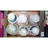 A mixed collection of items to include: Royal Albert Kentish Rockery Cups and Saucers, Seconds Regal