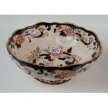 Masons Blue Mandalay footed bowl: Diameter 27cm