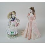 Coalport figure Jacqueline: together with childhood joys (2)