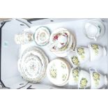 A mixed collection of items to include: Royal Albert Chelsea Bird Cups and saucers, Coalport Ming