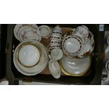 A mixed collection of items to include: Paragon Athena large fruit bowl, bowls, sandwich plates,