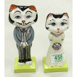 Lorna Bailey bride and groom: Height 17cm