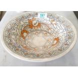 Crown Ducal Charlotte Rhead 5983 patterned bowl: diameter 25cm