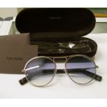 Three pairs of Tom Ford unisex Dorudo 54 sunglasses: cased.