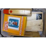 A collection of Wooden Toy Sets: Hobby G=Craft Kits etc