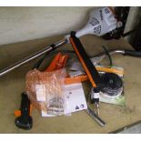 A Stihl petrol strimmer: Model FS55.